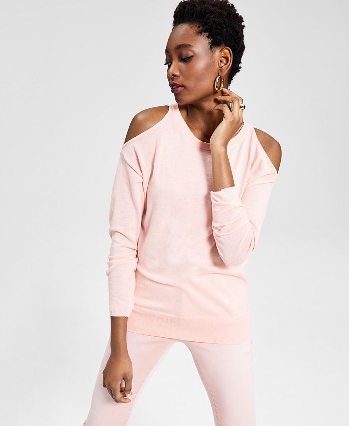 INC International Concepts Cold Shoulder Sweater Created for