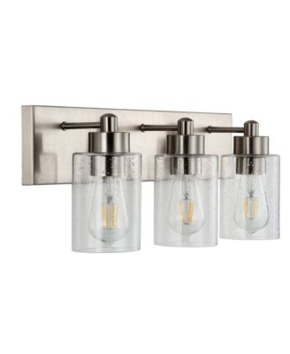 Irving 3-Light Seeded Modern Contemporary LED Vanity Light