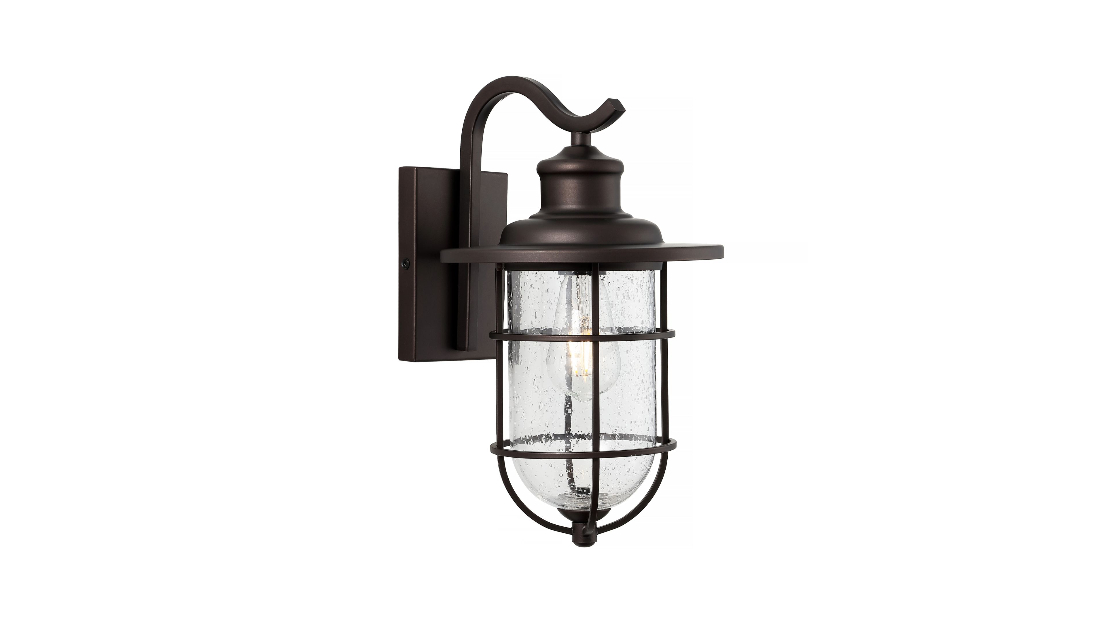 Westfield 1-Light Rustic Industrial Cage Led Outdoor Lantern