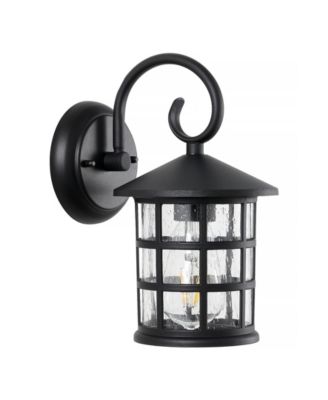 Cadiz 1-Light Cottage Rustic Scrolled Lantern LED Outdoor Lantern, Set of 2