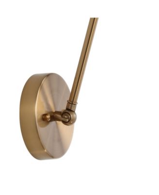 Rover Adjustable Classic Glam Arm Metal LED Wall Sconce, Set of 2