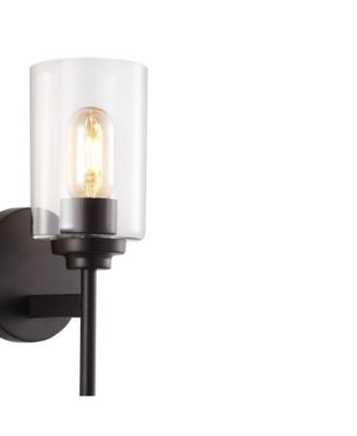 Juno 1-Light Farmhouse Industrial Iron Cylinder LED Sconce