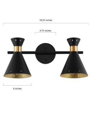 Elroy 2-Light Iron Retro Contemporary LED Track Light