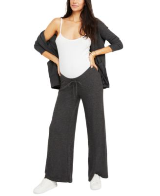 Motherhood Maternity - Under Belly Waffle-Knit Maternity Pants