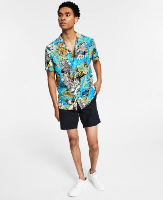INC International Concepts Men's Zebra Burnout Shirt, Created for Macy's -  Macy's