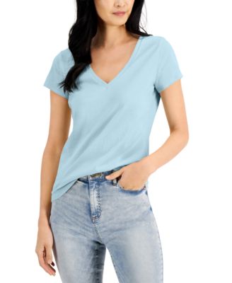 macy's v neck t shirts