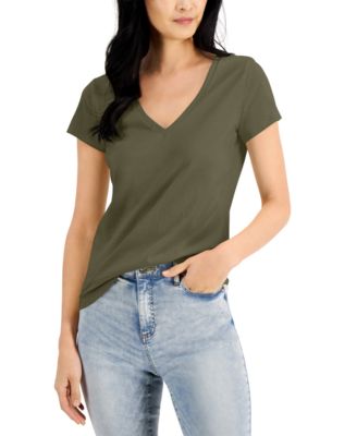 macy's v neck t shirts