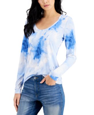 INC International Concepts - Tie-Dye-Print Top