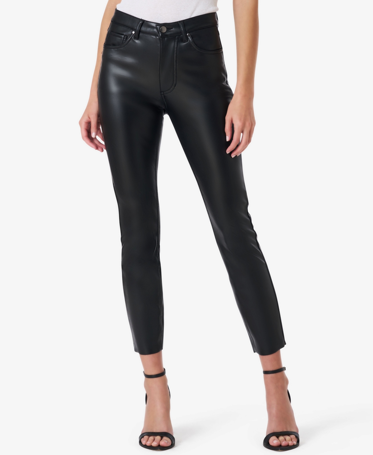 Ashley mason high rise faux leather pants best sale