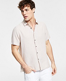 Men's Regular-Fit Textured Shirt, Created for Macy's 