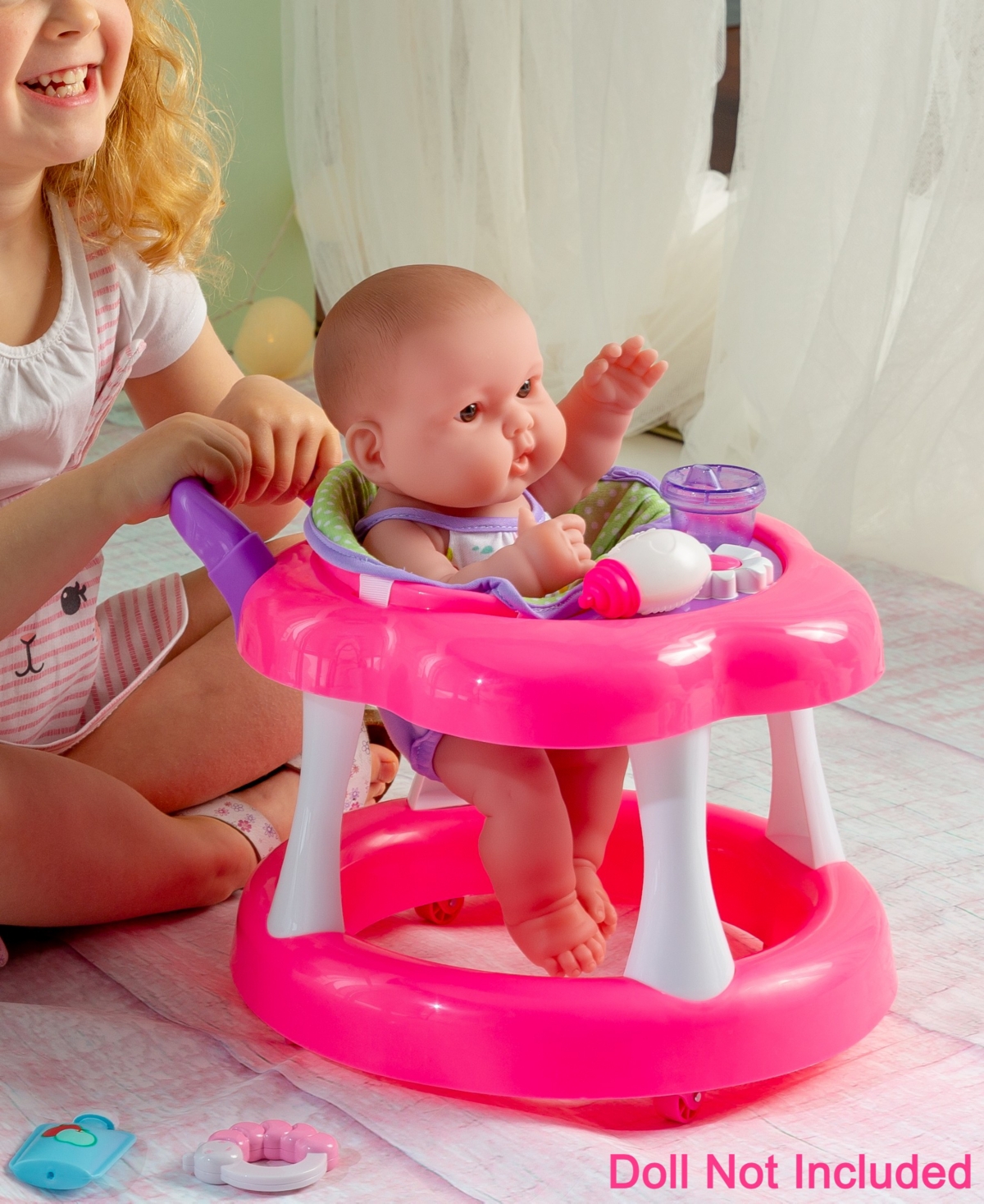JC TOYS FOR KEEPS PLAYTIME! BABY DOLL WALKER GIFT SET 