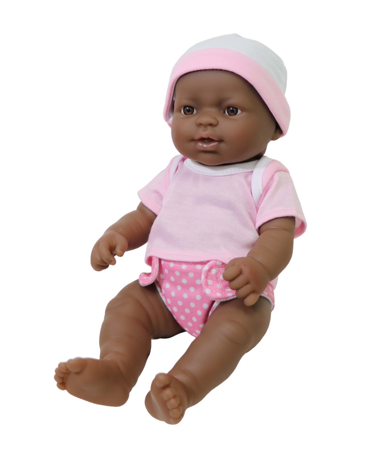 Shop Jc Toys La Newborn African American 12" Baby Doll Gift Set, 25 Pieces In Pink