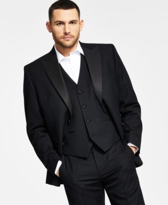 Alfani Men's Classic-Fit Stretch Black Tuxedo Separates, Created