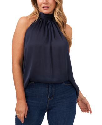 white halter top plus size
