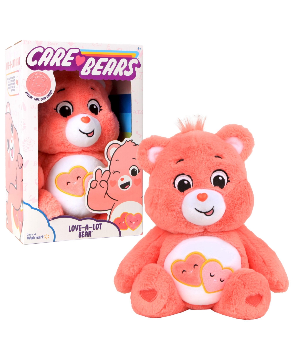 Care Bears 14  Plush - Love-A-Lot Bear - Soft Huggable Material!