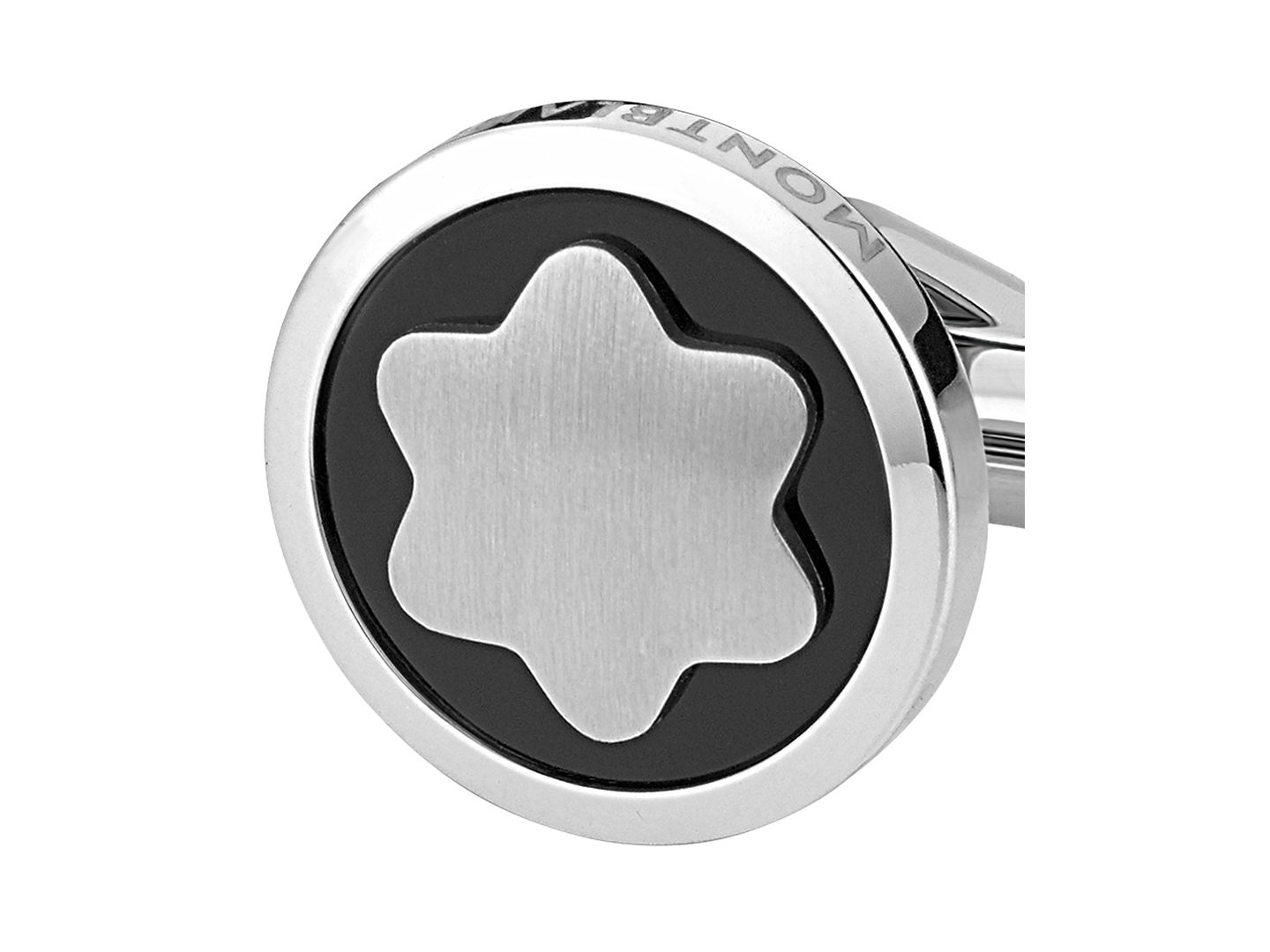 Мужские запонки Montblanc Star Stainless Steel Cuff Links — фото 3