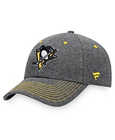 Men's Heathered Charcoal Pittsburgh Penguins Adjustable Hat