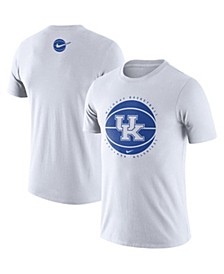 Men's White Kentucky Wildcats Team Basketball Icon T-shirt