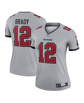 Nike Men's Tom Brady Gray Tampa Bay Buccaneers Inverted Legend Jersey - Gray