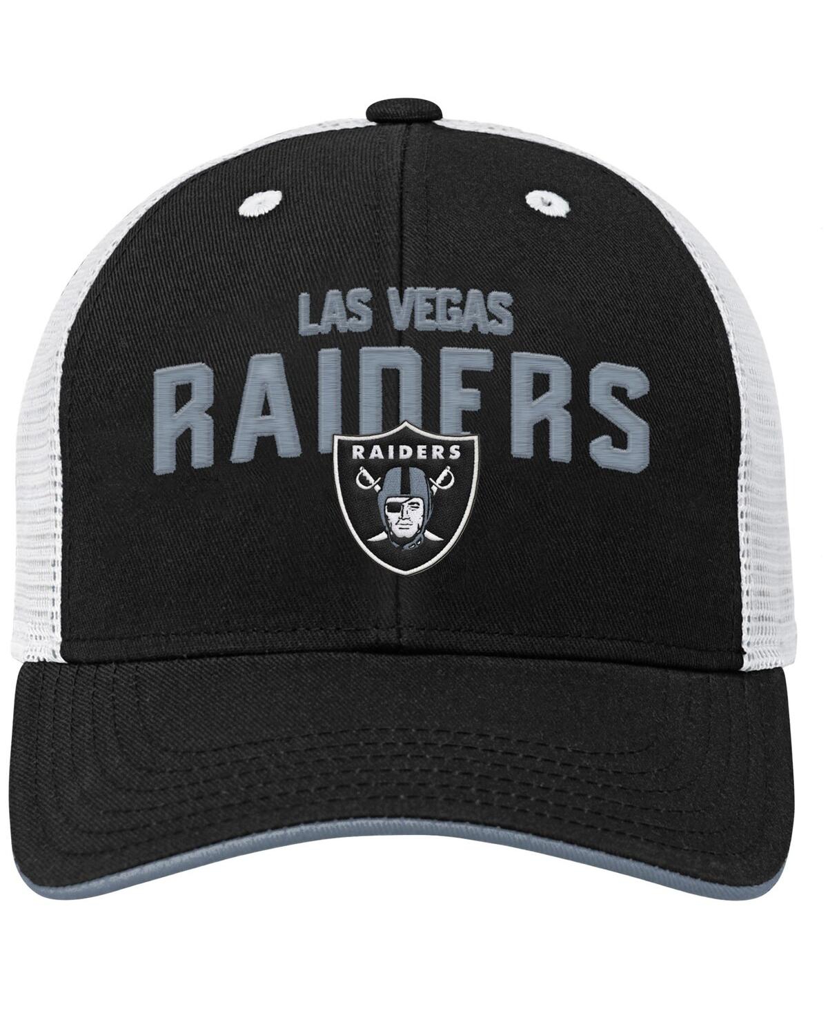 Shop Outerstuff Big Boys Black Las Vegas Raiders Core Lockup Snapback Hat