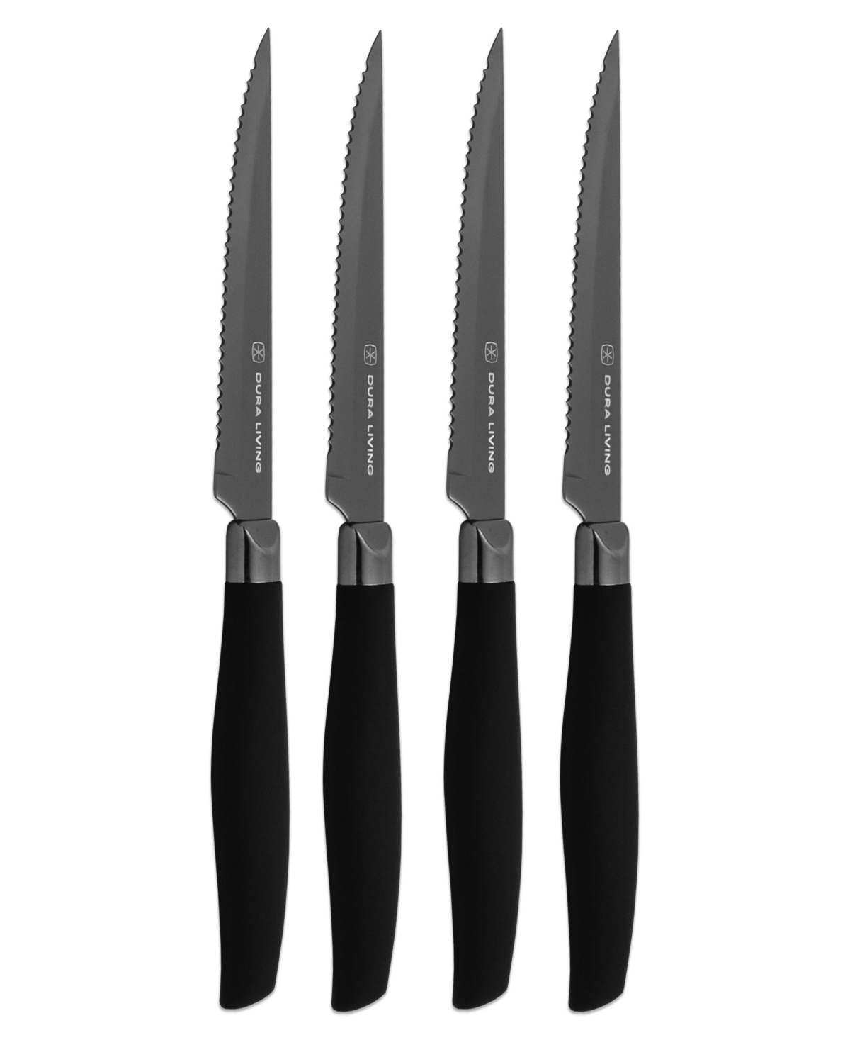 Duraliving 4-piece Steak Knife Set In Gunmetal