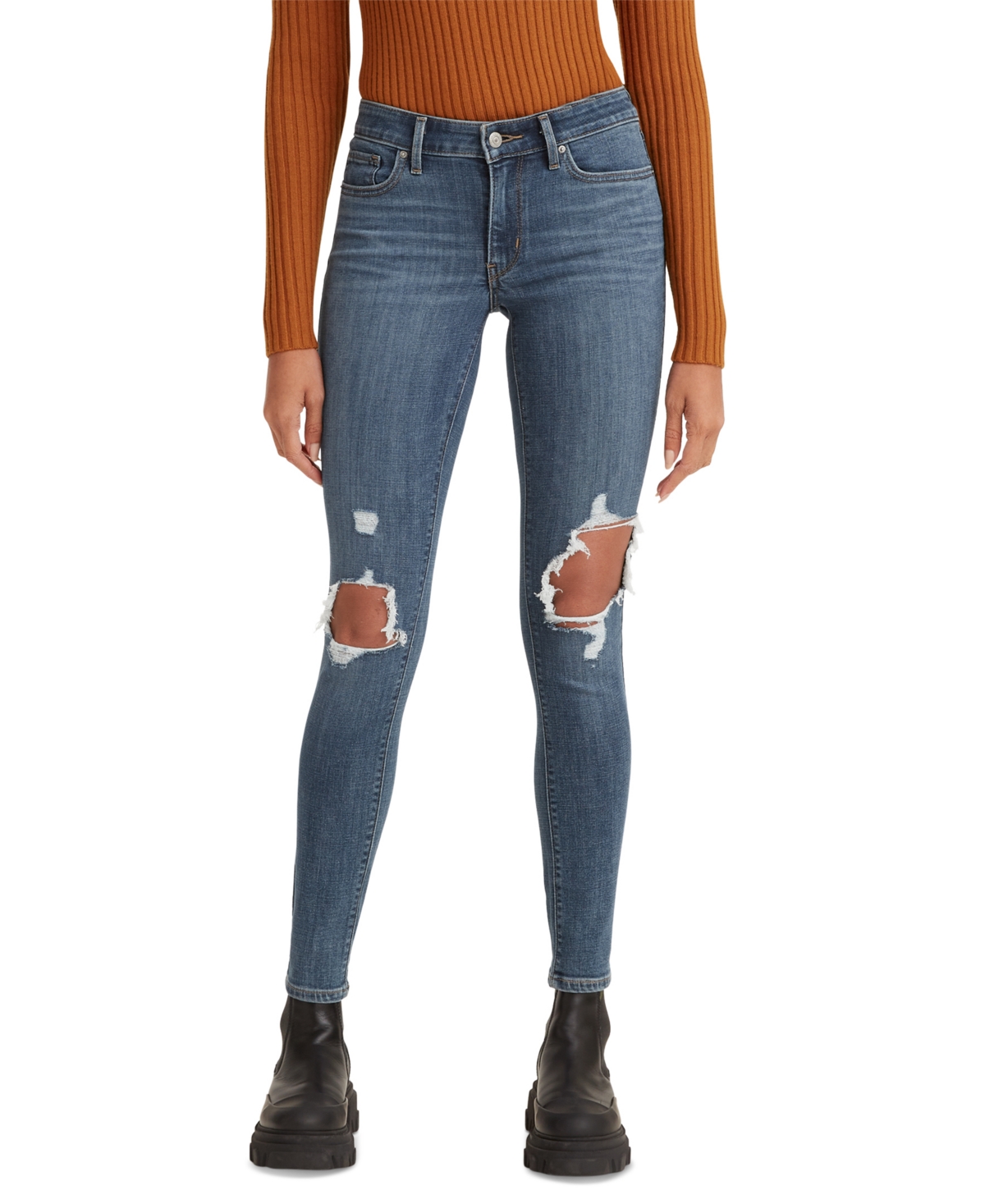 Women's 711 Mid Rise Skinny Jeans - Lapis Decibel