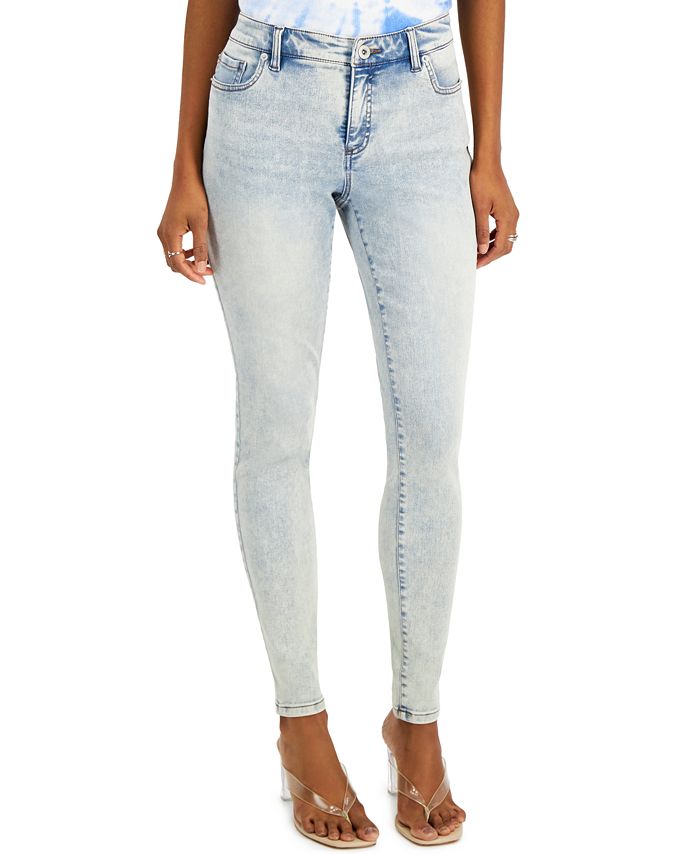 Macy's white 2025 skinny jeans