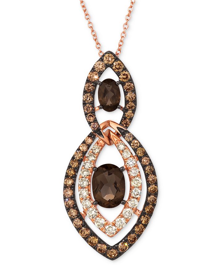 Le vian chocolate cheap quartz necklace