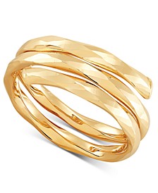 Polished Coil Statement Ring in 10k Gold