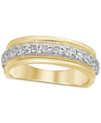 Men's Diamond Milgrain Bead Band (1 ct. t.w.) in 10k Gold