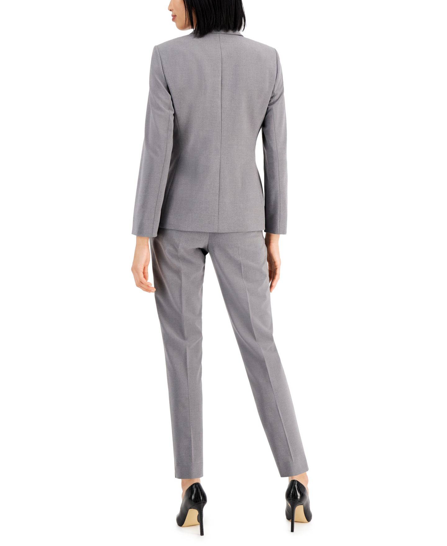 Женские комплекты Tahari ASL Notched Two-Button Blazer & Shannon Suit Pants Suit Separates, цвет: Тёмно-синий — фото 2