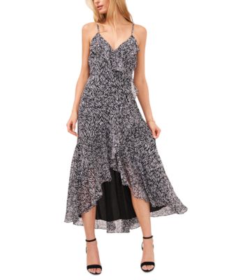 MSK Ruffled High-Low Maxi Dress 