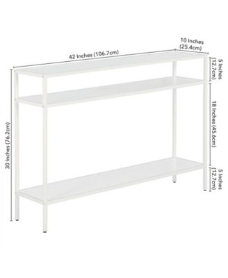 Ricardo Console Table with Shelves, 42" x 10"
