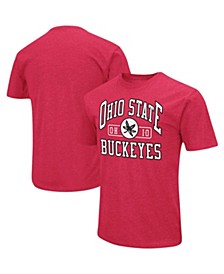 Men's Scarlet Ohio State Buckeyes Double Arch T-shirt