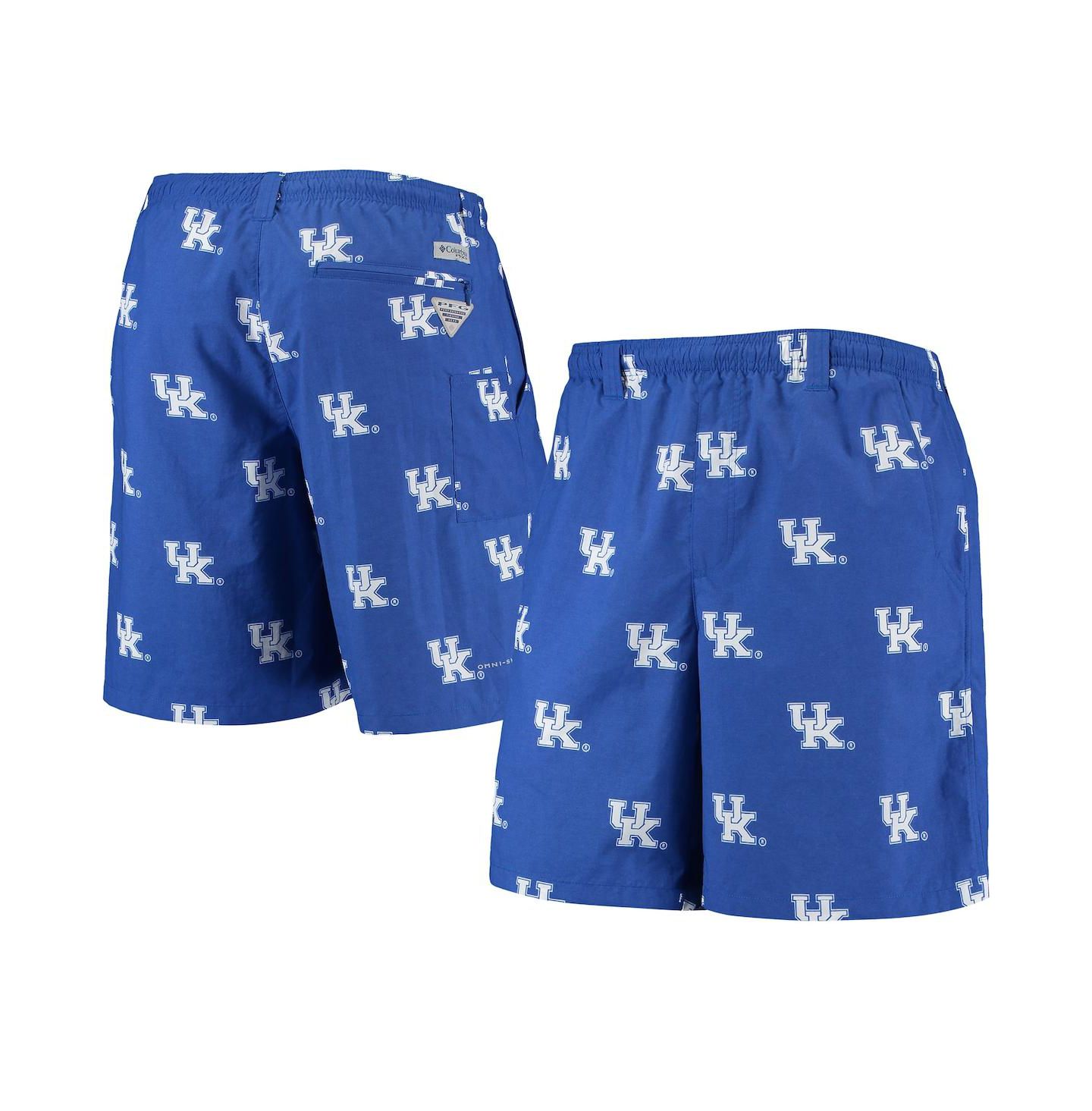 Мужские шорты Columbia Royal Kentucky Wildcats Backcast II 8" Omni-Shade Hybrid — фото 2