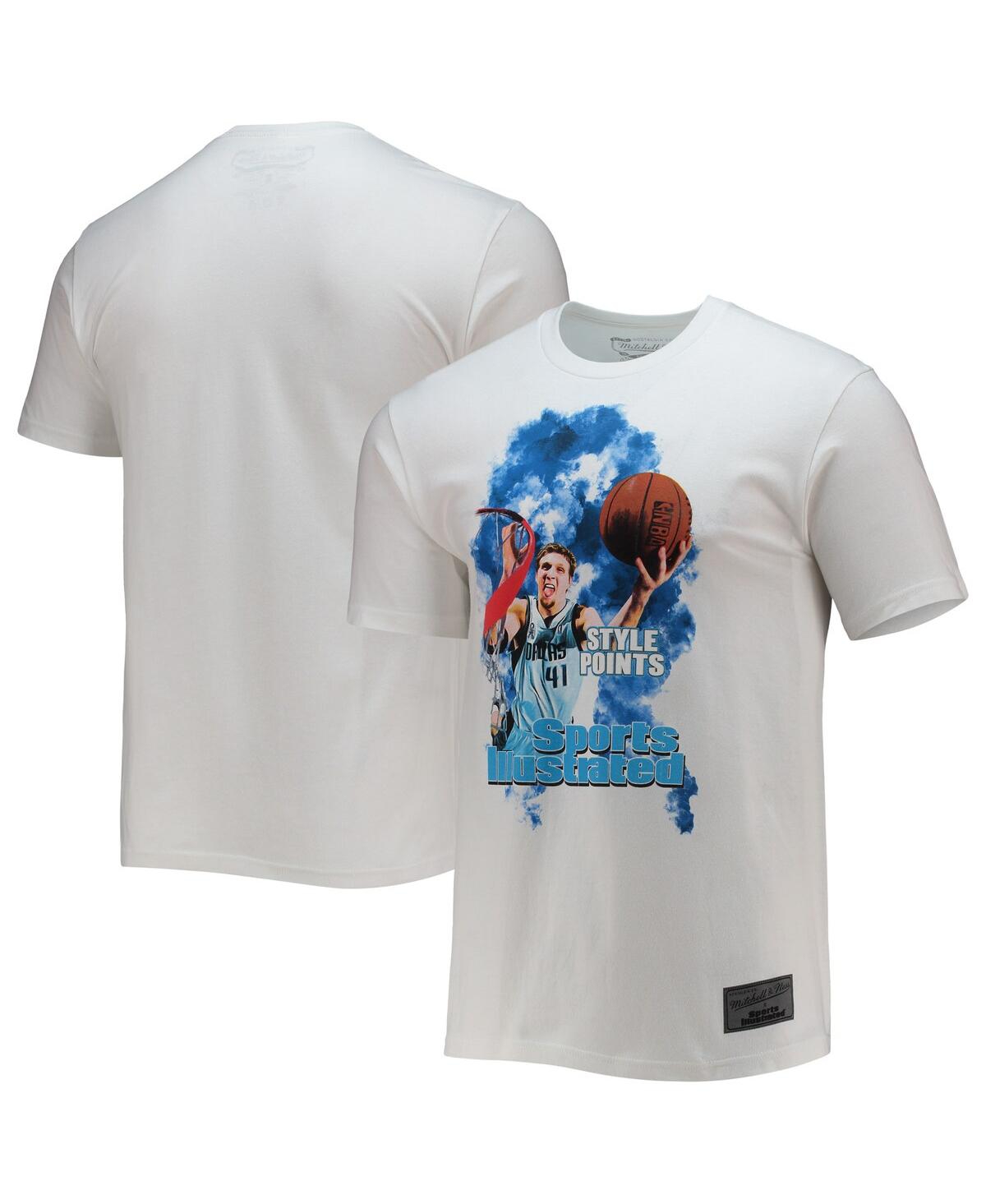 Men's Mitchell and Ness x Sports Illustrated Dirk NowitzkiDallas Mavericks Player T-shirt - White