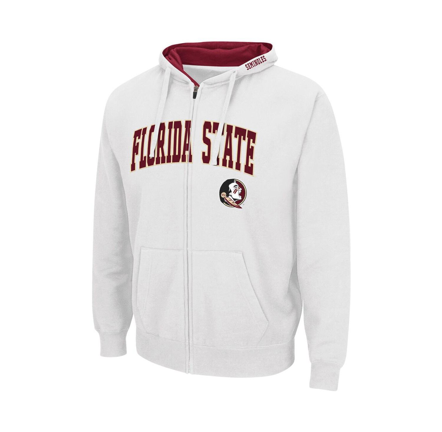 Men's White Florida State Seminoles Arch Logo 3.0 Pullover Hoodie
