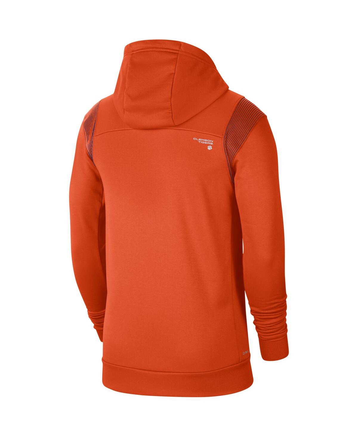 Shop Nike Men's Orange Clemson Tigers 2021 Sideline Performance Full-zip Hoodie