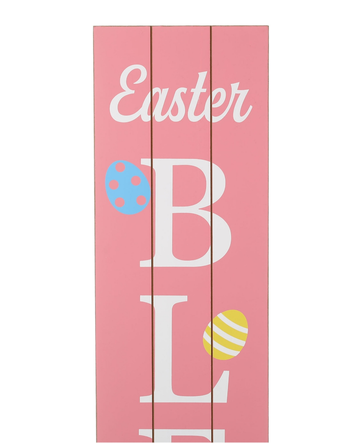 Glitzhome Easter Wooden Blessings Porch Sign,