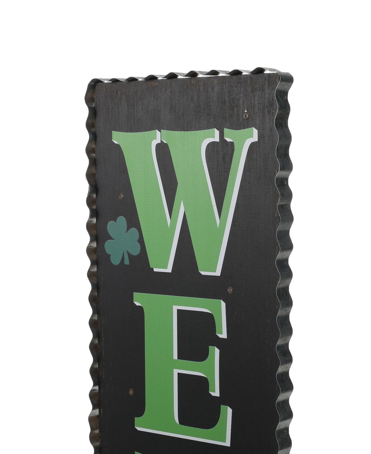 Shop Glitzhome 42" Lighted St. Patrick's Wooden Welcome Porch Sign In Green