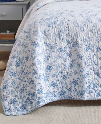 Flora Cotton Reversible 3 Piece Quilt Set, Full/Queen