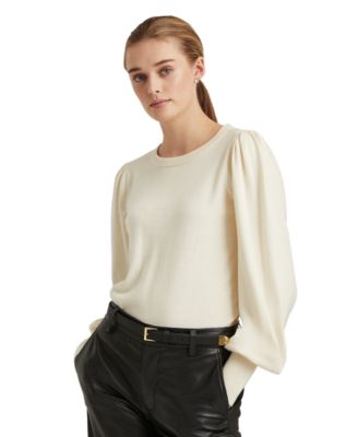 lauren ralph lauren puffed sleeve sweater