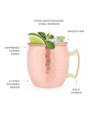 Hamme Moscow Mule Mugs, 2 Piece, 16 Oz