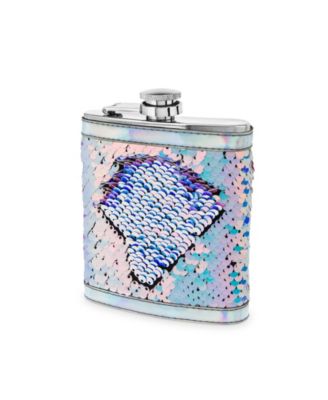 Blush Splash Mermaid Change Sequin Captive Flask