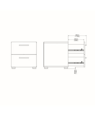 Austin 2 Drawer Nightstand