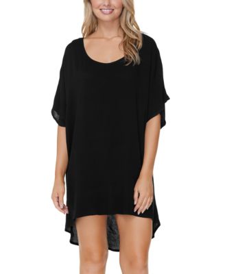 Raisins - Juniors' Solid Kailua Caftan Cover Up