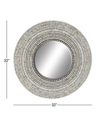 Coastal Wood Wall Mirror, 32" x 32"