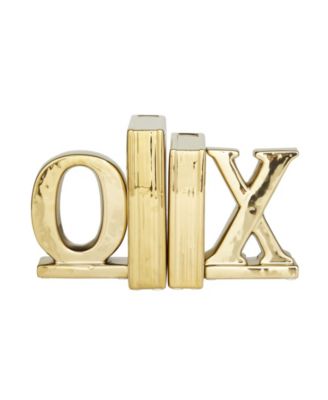 by Cosmopolitan Ceramic Glam X, O Sculpture, Set of 4