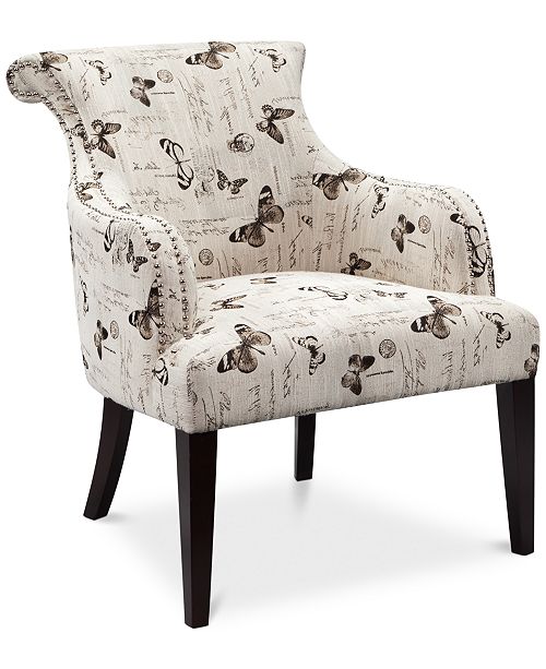 Furniture Crew Fabric Butterfly Accent Chair Reviews Chairs