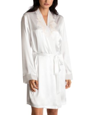 Linea Donatella Sonya Embellished Satin Bridal Wrap Robe - Macy's